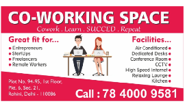 Coworking Space in Sector 21 Rohini