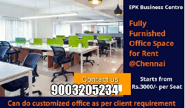 SERVICED OFFICE COWORKING SPACE FOR RENT