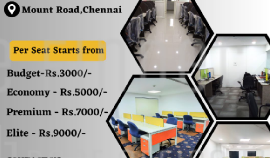 Plug and  play Office space for rent in Mount road Chennai