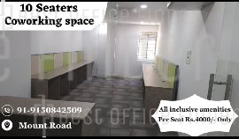 Coworking Space For Rent in Mount Road
